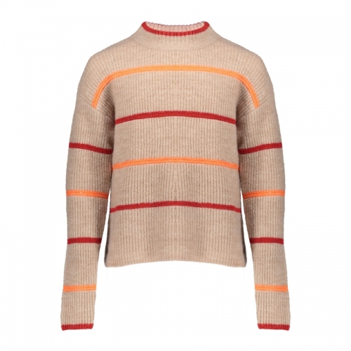 M PULL WITH STRIPES 0720 SAND/ORANG