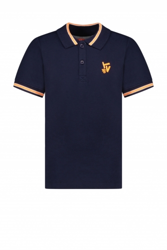 JKL POLO WITH STR COLOR EMBR 190 NAVY