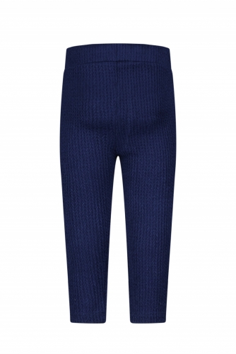 BM DUALY CABLE KNIT BROEK 190 BLUE NAVY