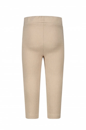 BM DUALY CABLE KNIT BROEK 408 LIGHT CAPPU