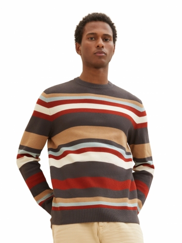 000000 103024 [striped crew] 32758 grey knit