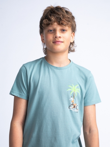 Boys T-Shirt SS 5179 Aqua Grey