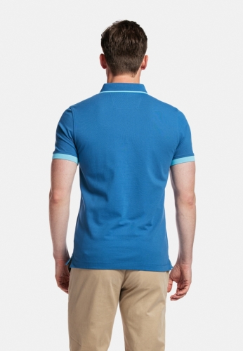 Poloshirt 65 Delft Blue