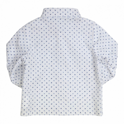 Shirt Sem W-B White - Blu