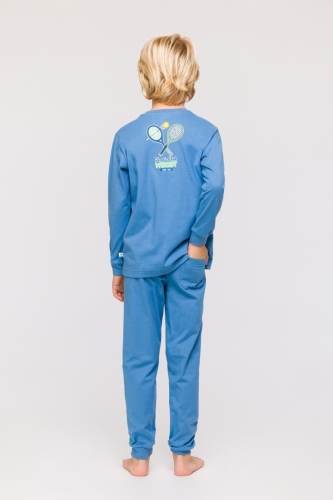 Jongens-Heren Pyjama 825 blauw