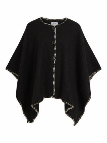 121225 Poncho 178035 Black