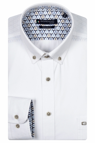 Ivy, LS Button Down 10 Optical Whit