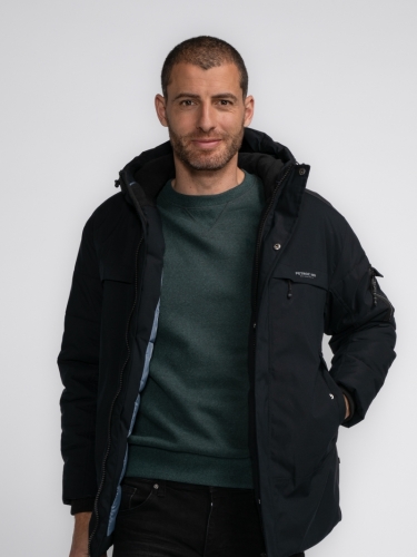 Men Jacket Parka 9091 Dark Black