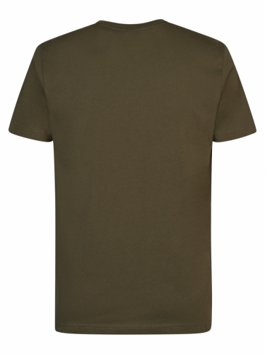 Men T-Shirt SS Classic Print 6088 Army Green