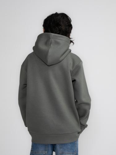 Boys Sweater Hooded 6165 Dark Sage