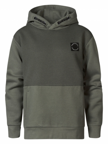 Boys Sweater Hooded 6165 Dark Sage