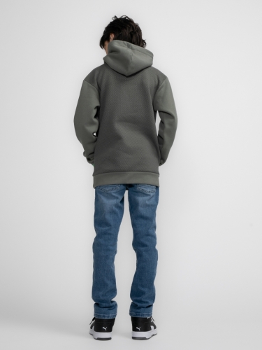 Boys Sweater Hooded 6165 Dark Sage