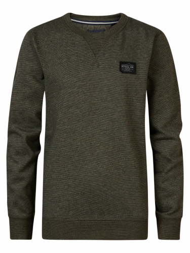 Boys Sweater Round Neck 6088 Army Green