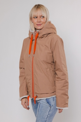 Reversible jacket with hood Twig and birch 