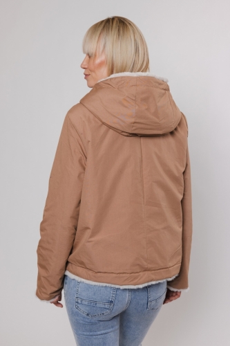 Reversible jacket with hood Twig and birch 