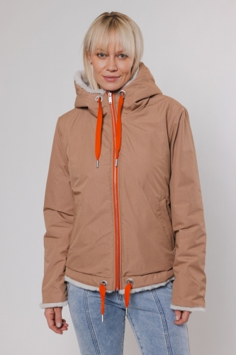 Reversible jacket with hood Twig and birch 