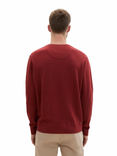 000000 103024 [basic v-neck] 35676 burgundy 