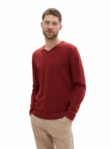 000000 103024 [basic v-neck] 35676 burgundy 