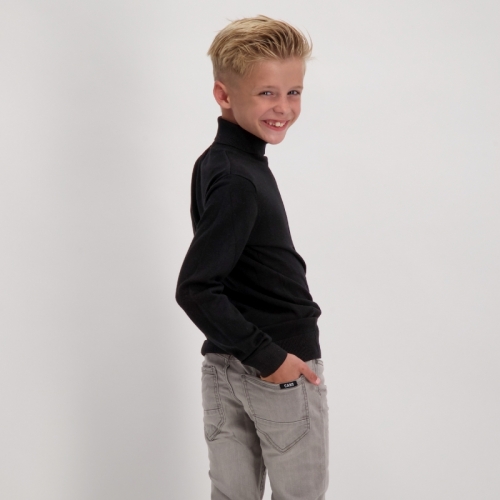 Kids BYRREL Turtle Neck Black - -