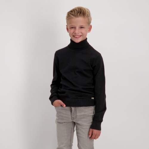 Kids BYRREL Turtle Neck Black - -