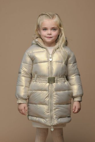 M BIBI COAT LANG REVERSIBLE HEARTS OF GOLD