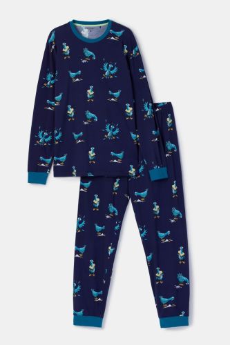Jongens-Heren Pyjama 930 donkerblauw