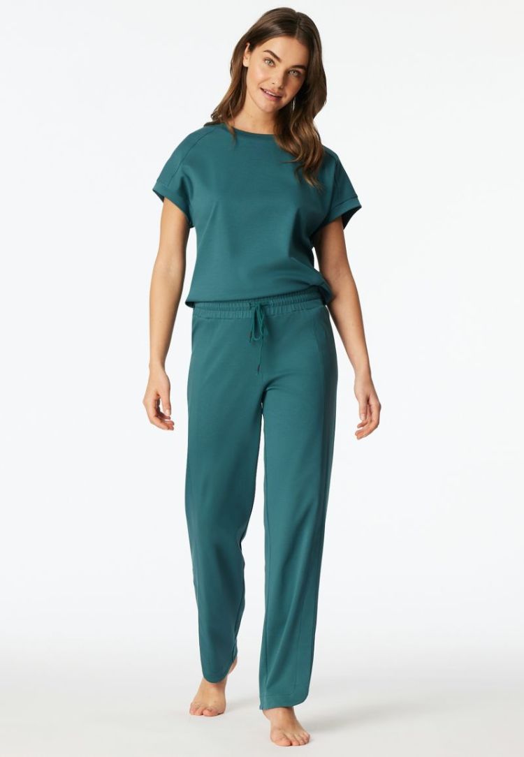 D NACHTGOED LANGE BROEK 700 D.GROEN