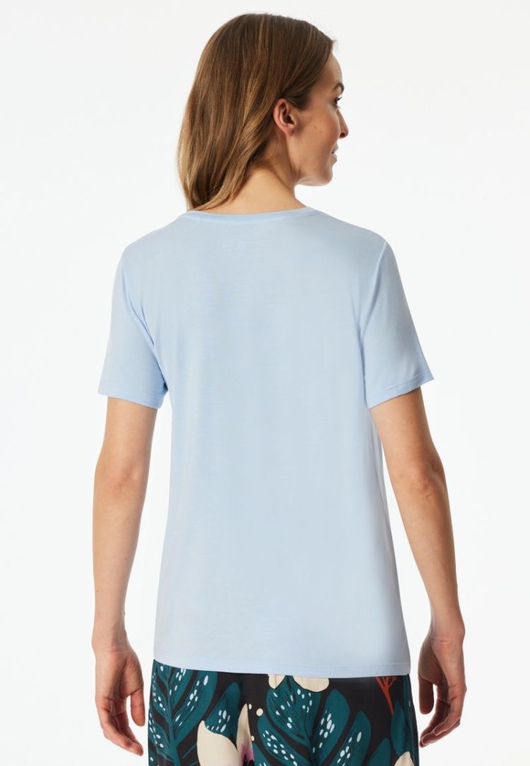 D V-NECK T-SHIRT 805 LIGHT BLUE