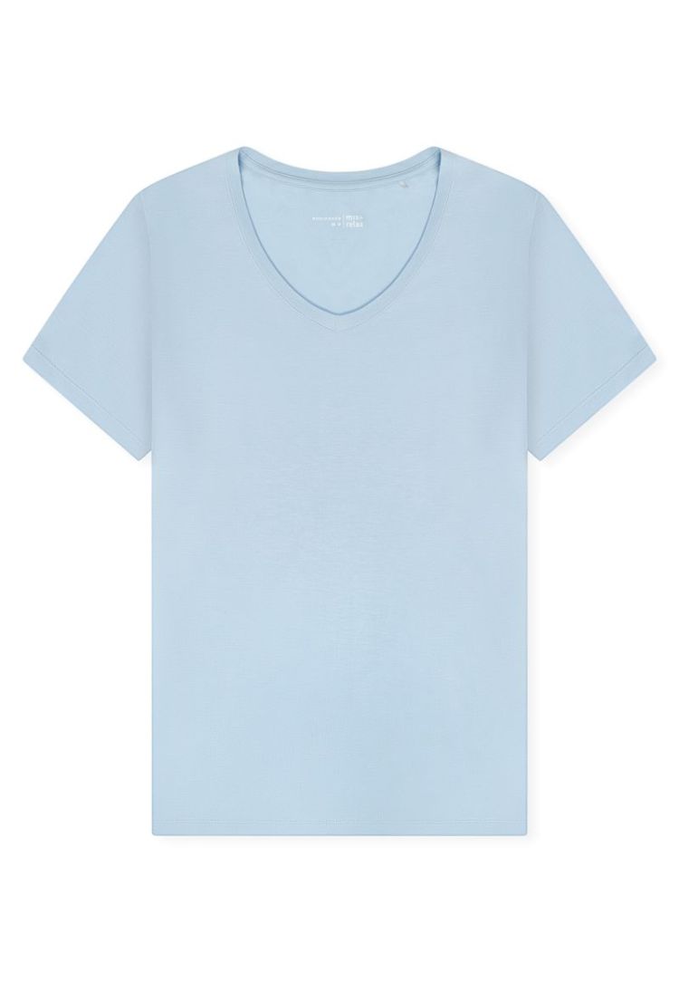 D V-NECK T-SHIRT 805 LIGHT BLUE