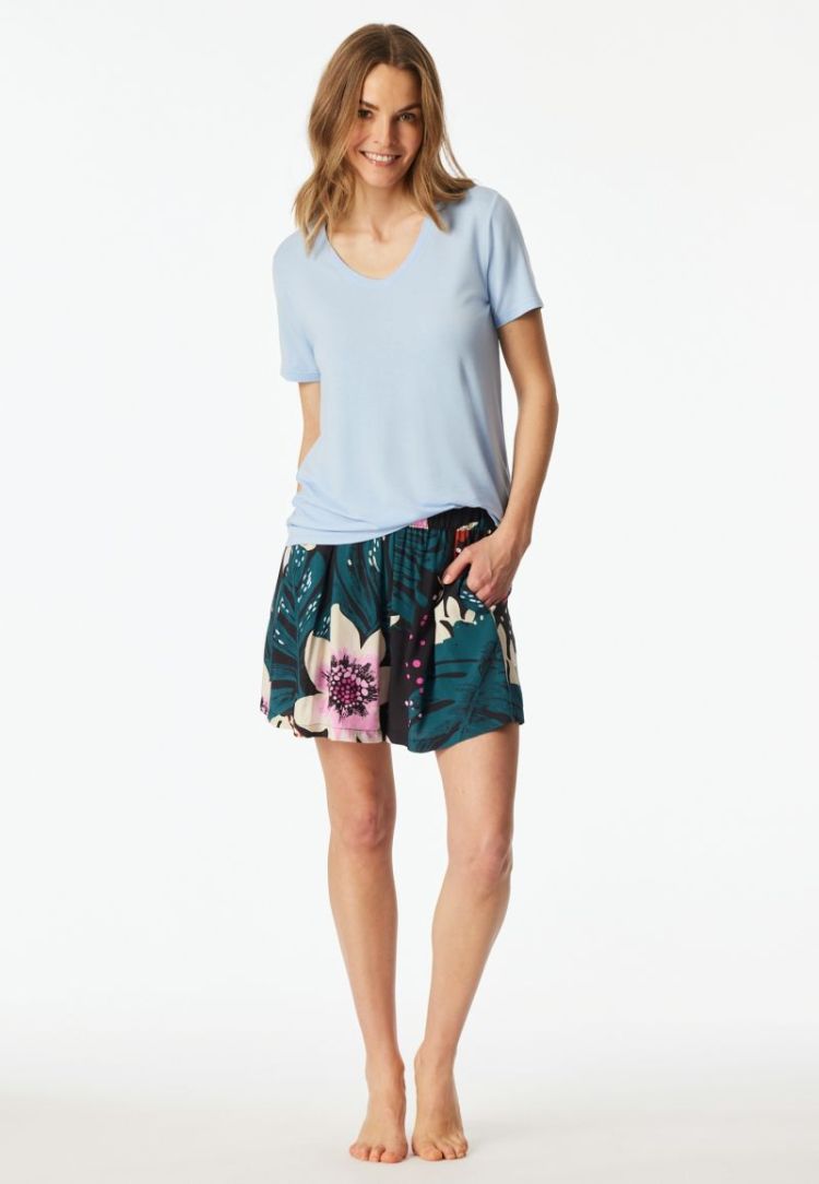 D V-NECK T-SHIRT 805 LIGHT BLUE