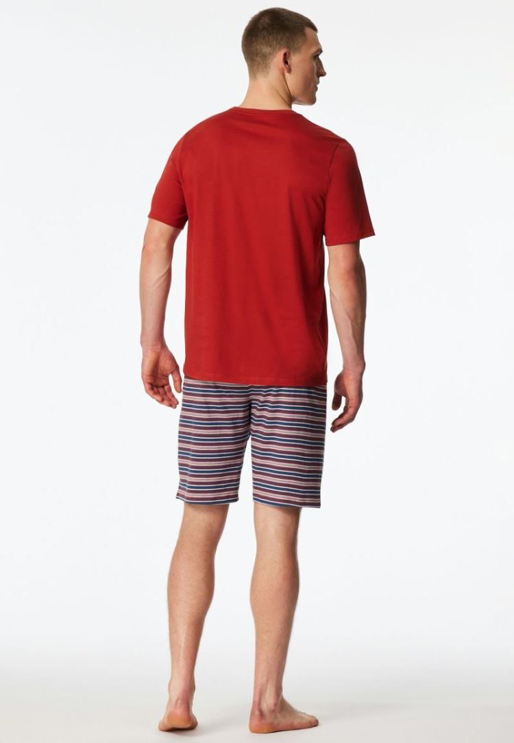 H PYJAMA KORT 500 RED