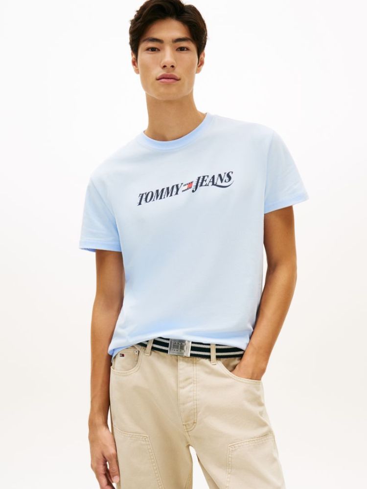 H T-SHIRT TJM REG VINTAGE LA S C3Q SWEET BLUE