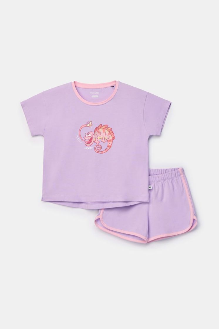Meisjes-Dames pyjama 312 lila