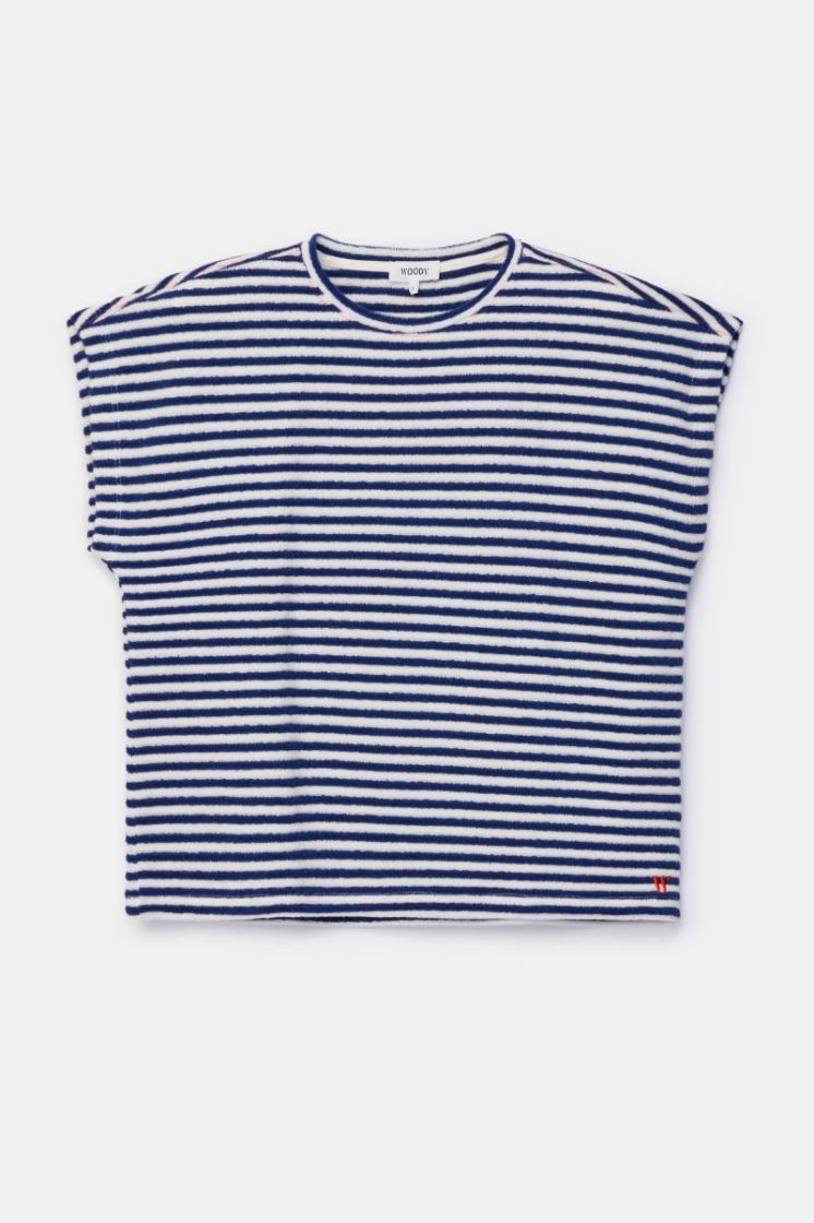 set van T-shirt en shorts Meis 921 marineblauw