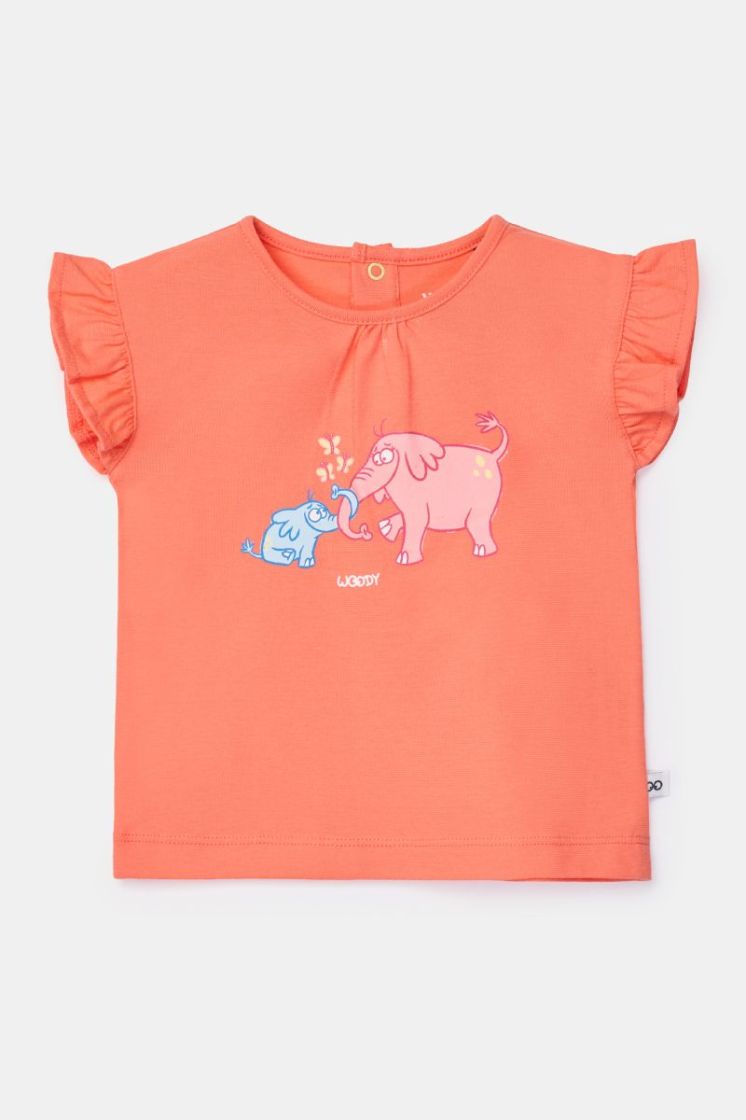 Meisjes-Dames pyjama 427 koraalrood