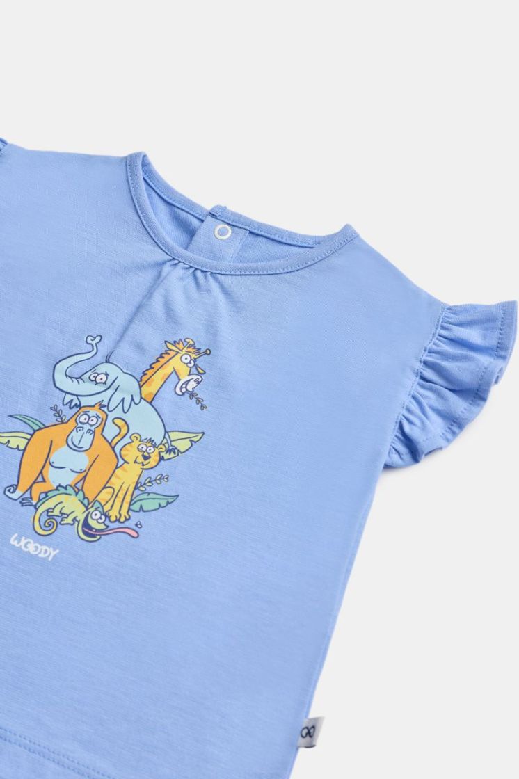 Meisjes-Dames pyjama 840 blauw
