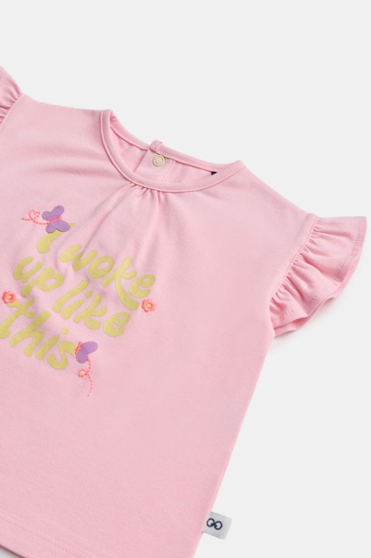 Meisjes-Dames pyjama 421 lichtroze