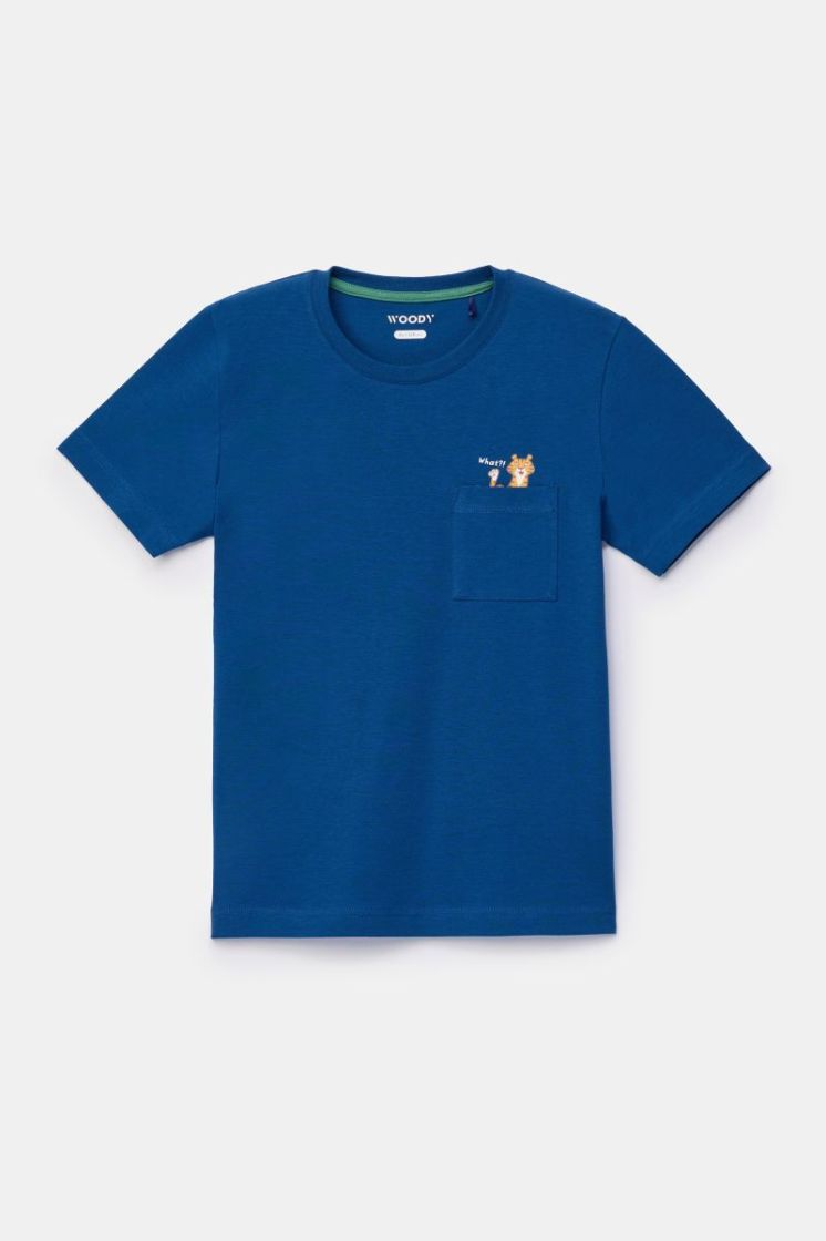 Jongens-Heren pyjama 887 donkerblauw