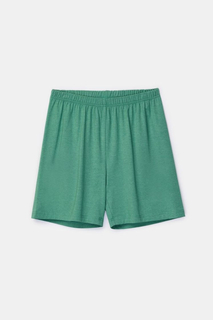Jongens-Heren pyjama 909 groen gestr