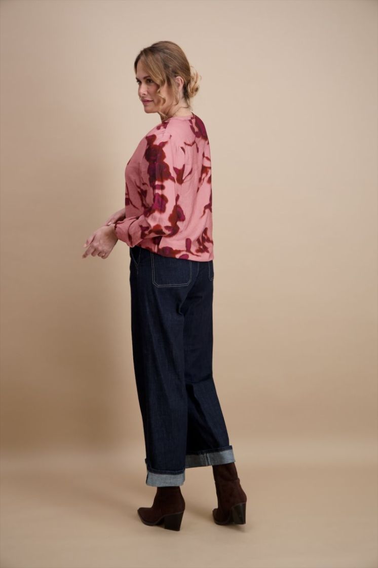 D BLOES HEMD MET MOUWEN 4-VIEUX ROSE BO