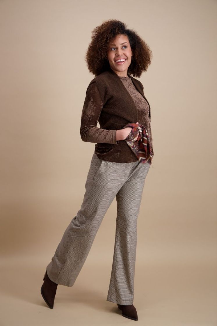 D CARDIGAN 03-MARRON
