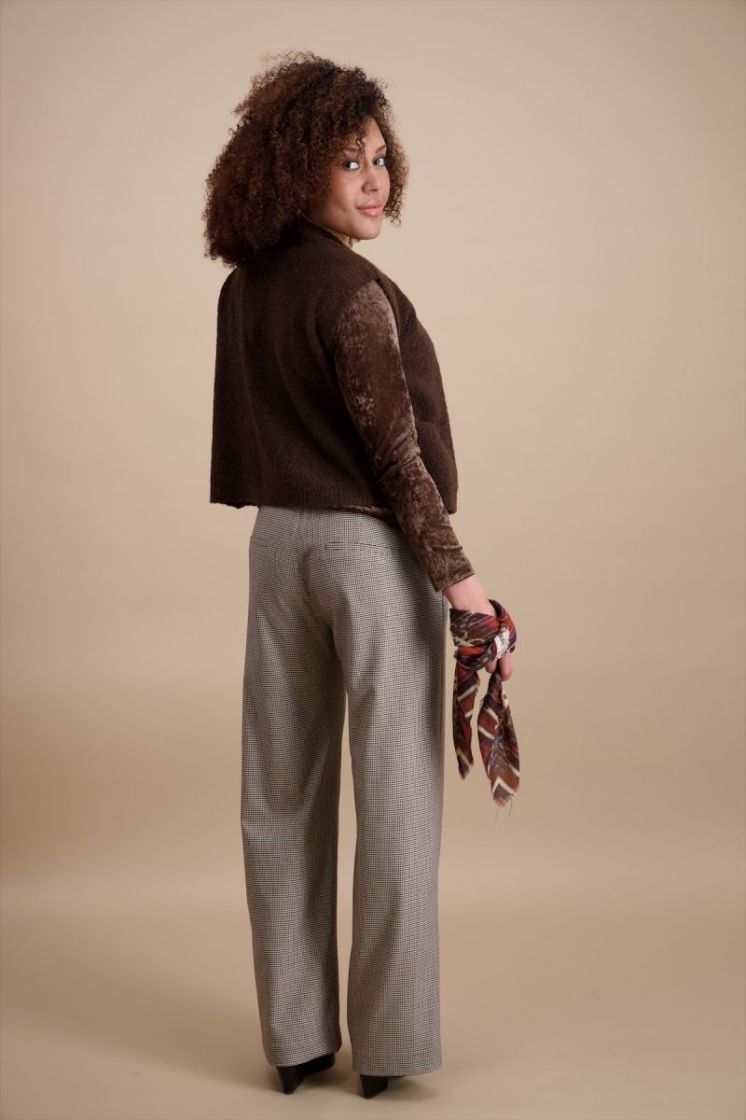 D CARDIGAN 03-MARRON