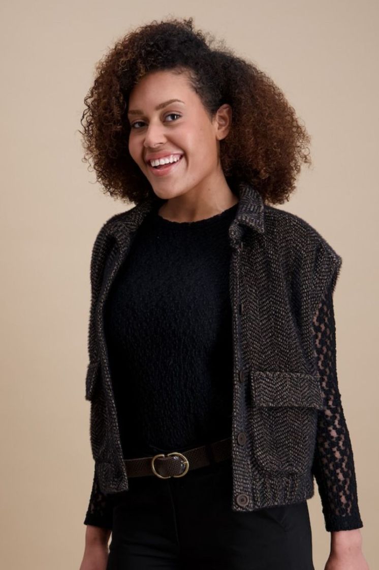 D VEST  8-NOIR TAUPE