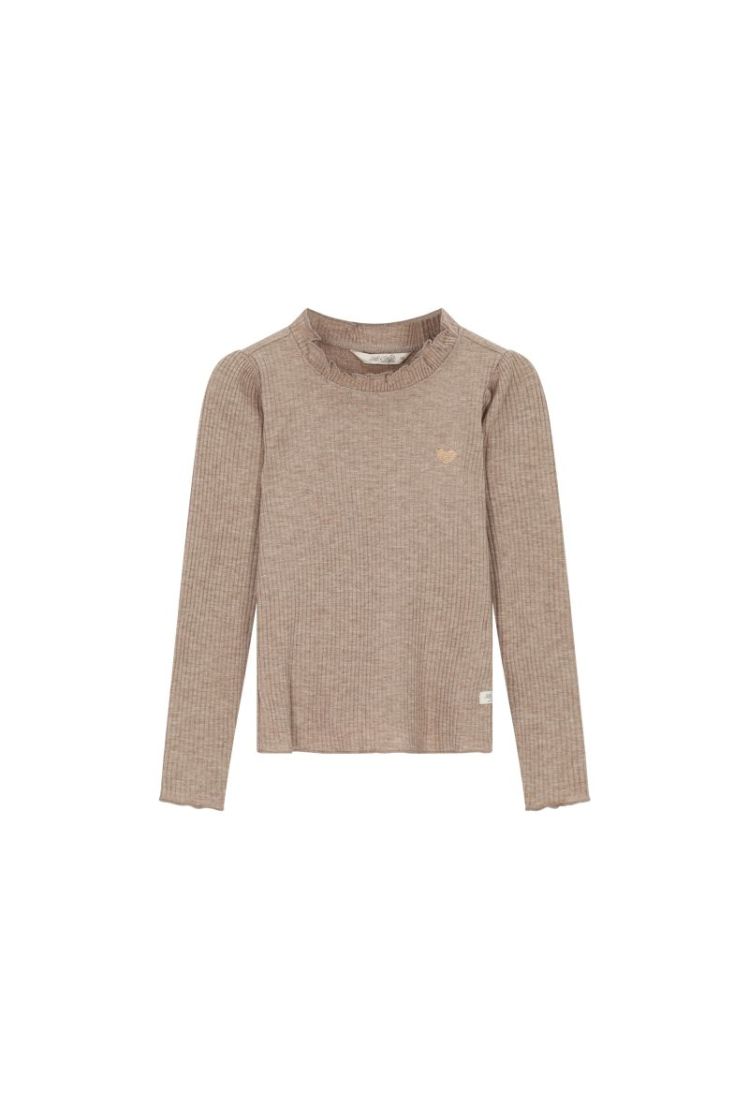 M NOVA GLITTER LONGSLEEVE T-SH DUNE