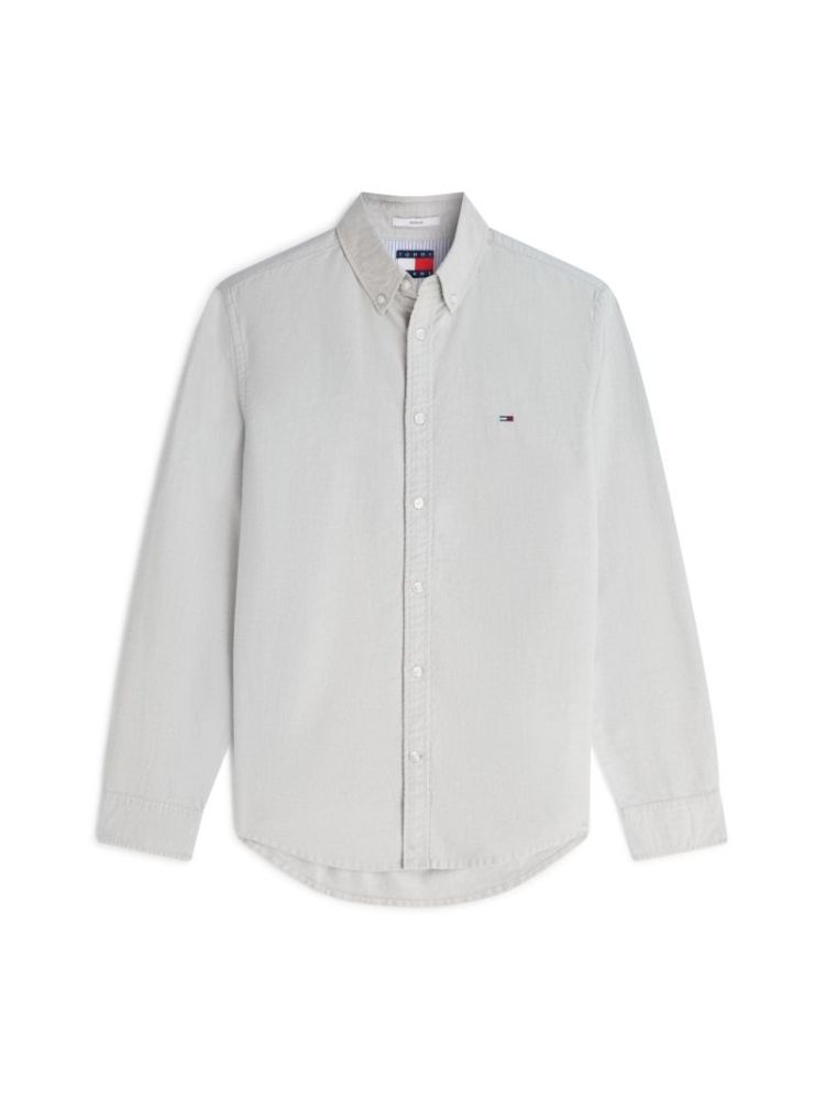 H TJM REG OXDFORD HEMD EXT PMO SPRING OLIV