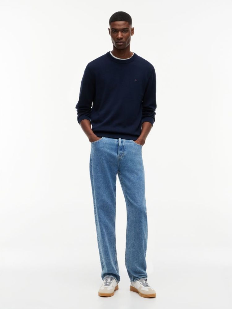 H TJM SLIM ESS LIGHT SWEATER C1G DARK NIGHT