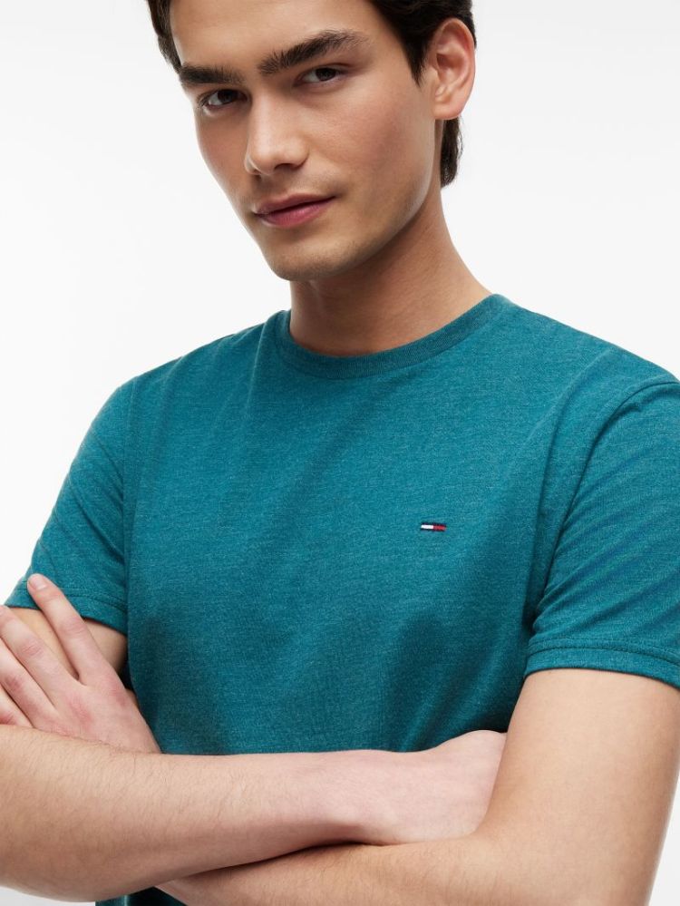H TJM XSLIM JASPE T-SHIRT L8J POLAR TEAL