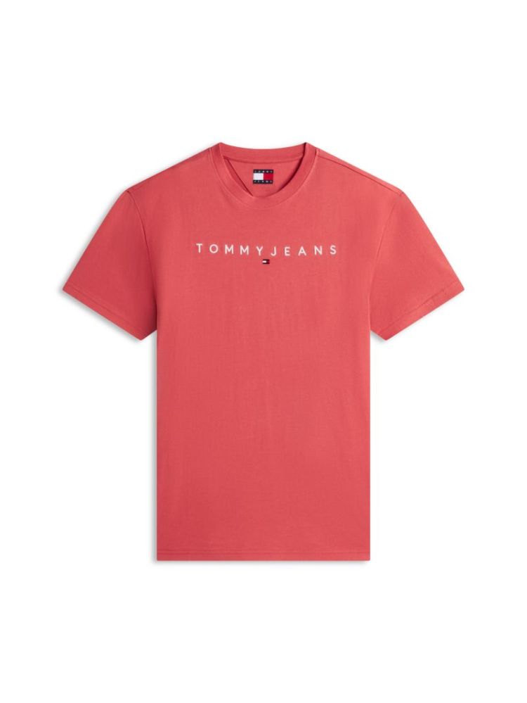 J TJM REG LINEAR LOGO T-SHIRT XK5 ATHEM RED