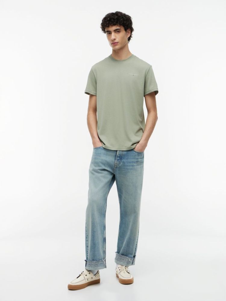 H TJM LINEAR CHEST T-SHIRT PMO SPRING OLIV