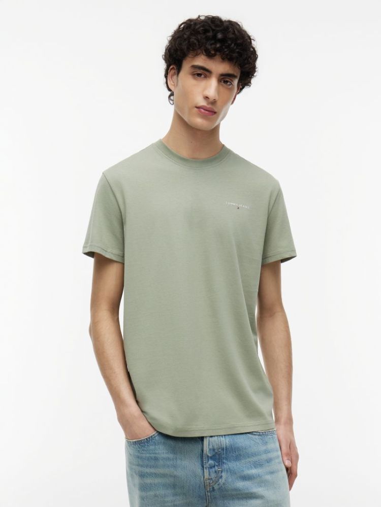 H TJM LINEAR CHEST T-SHIRT PMO SPRING OLIV